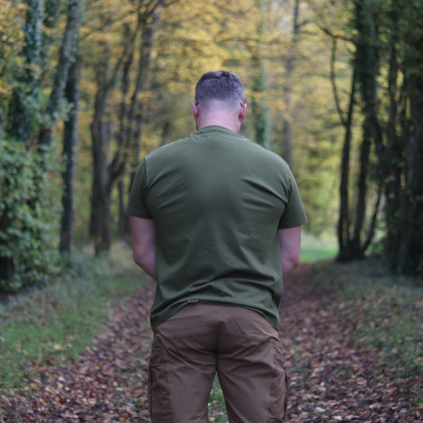 T-shirt brodé Minotaur vert