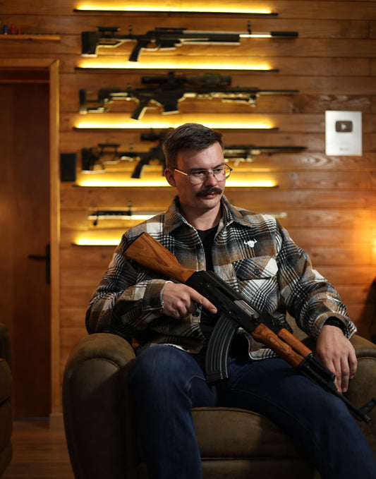 Sur-chemise à carreaux