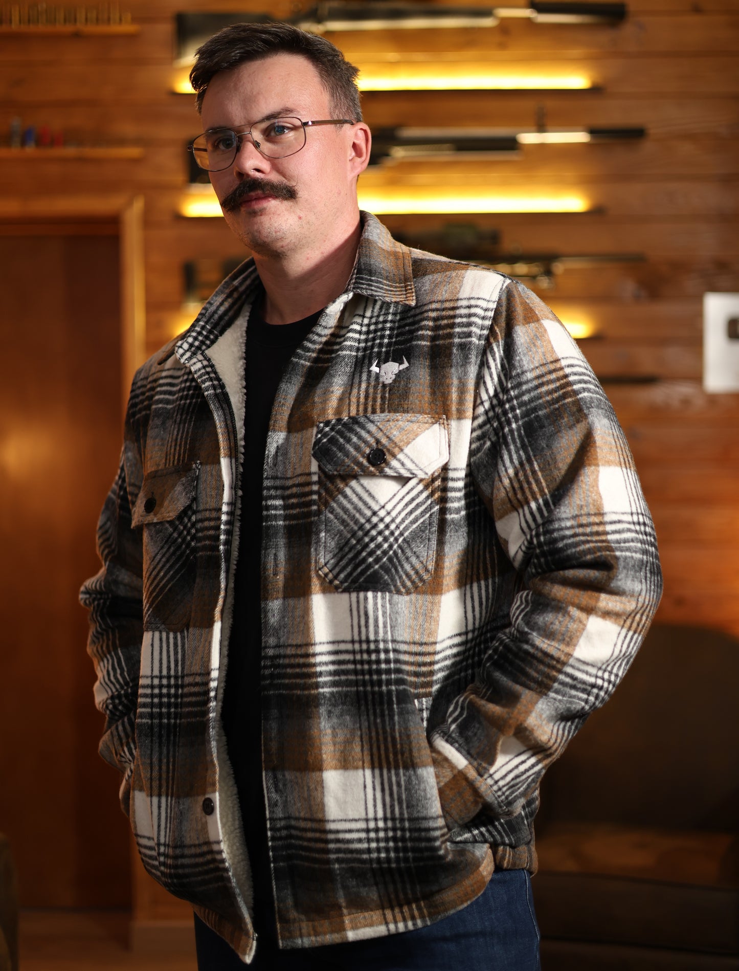 Sur-chemise à carreaux