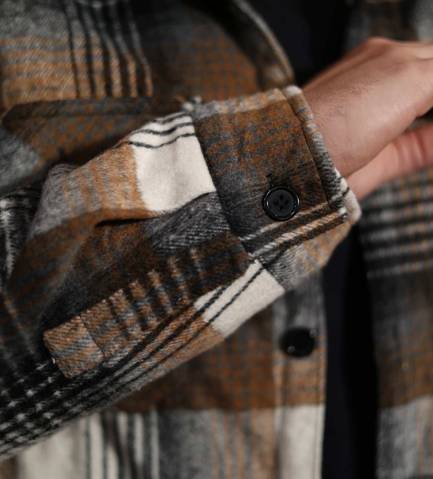 Sur-chemise à carreaux